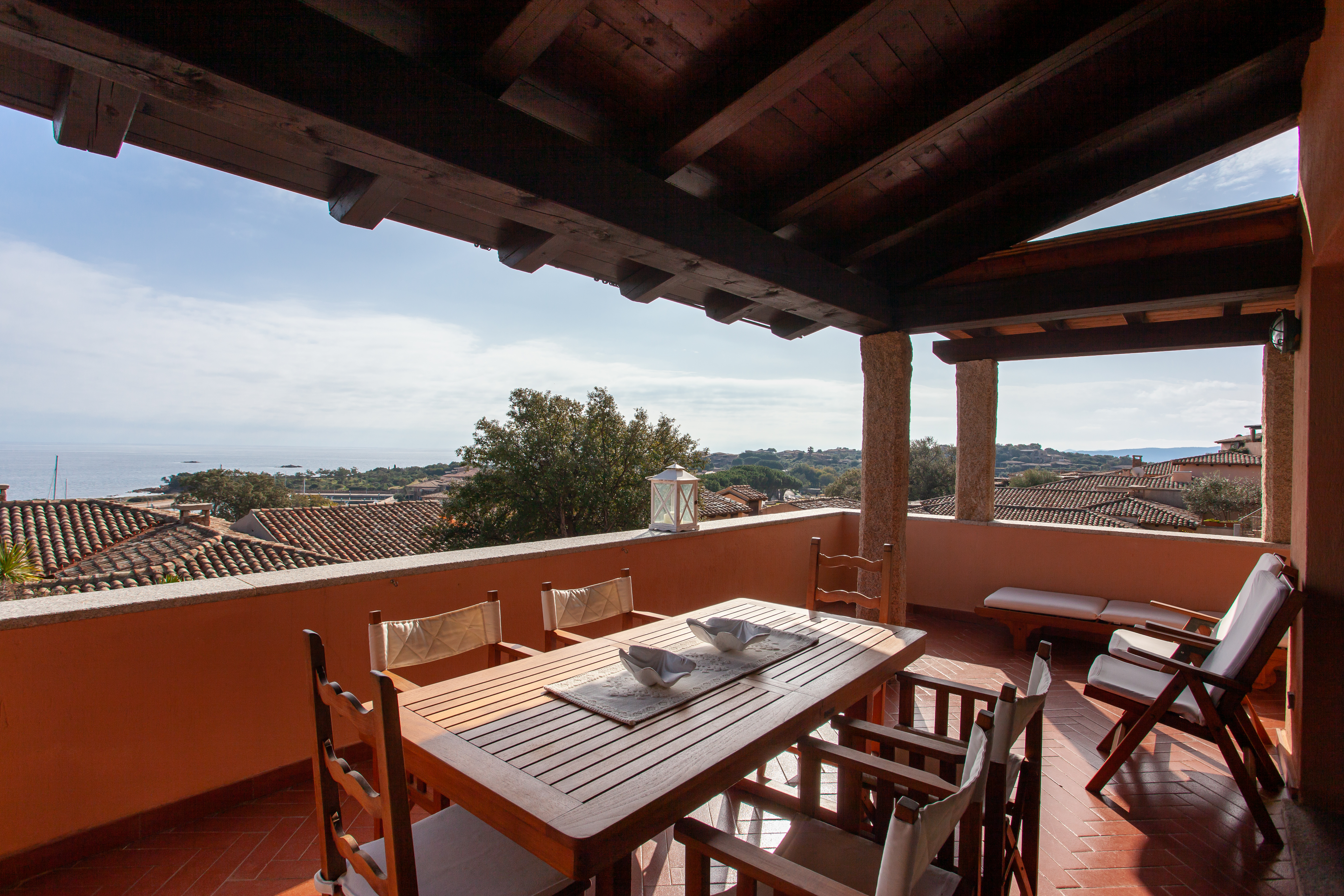 Zona pranzo sul terrazzo
